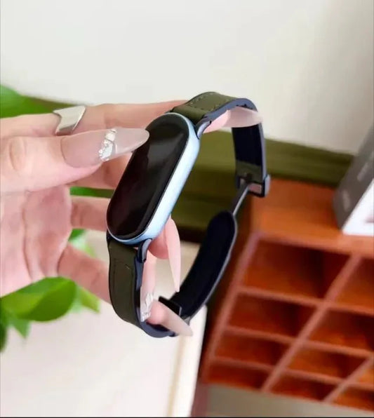 Leather Strap for Xiaomi Mi Band – Classic & Stylish Replacement Band