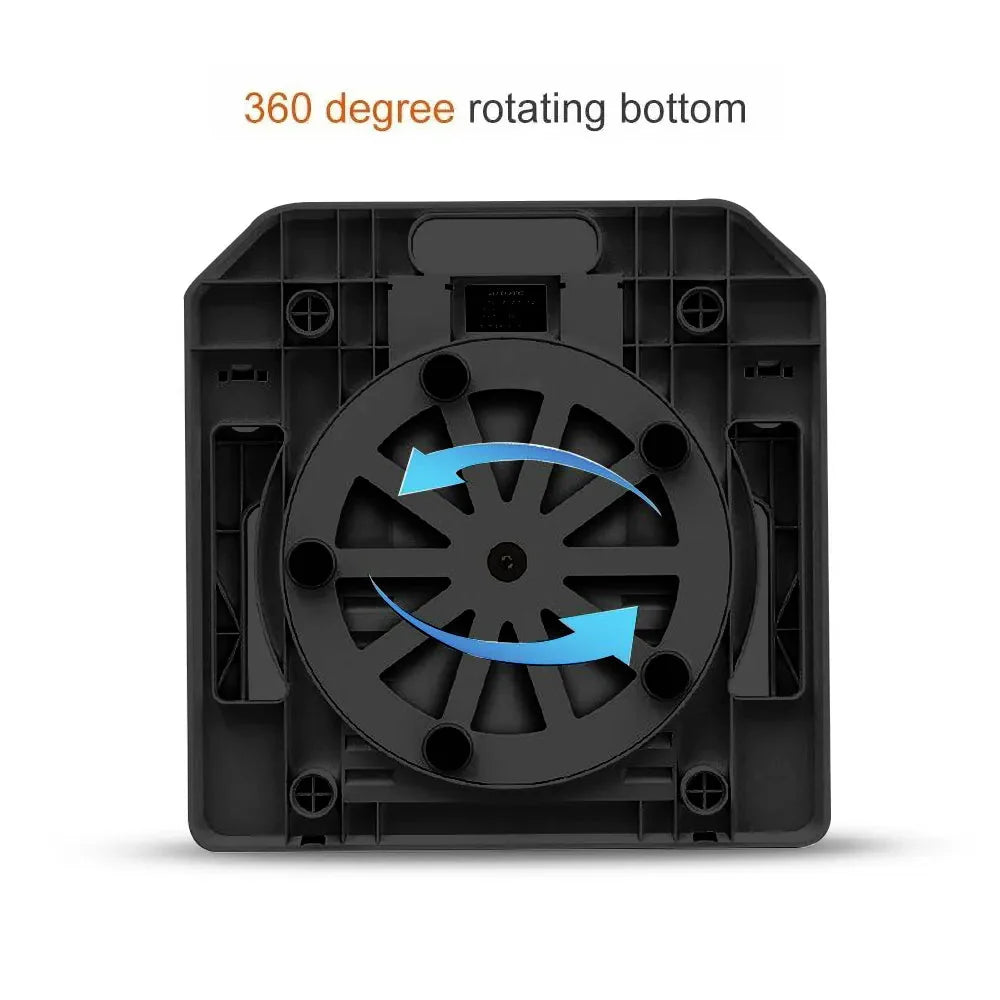 360° Rotating Foldable Laptop Stand with Mobile Holder – Portable & Heat Dissipation Design