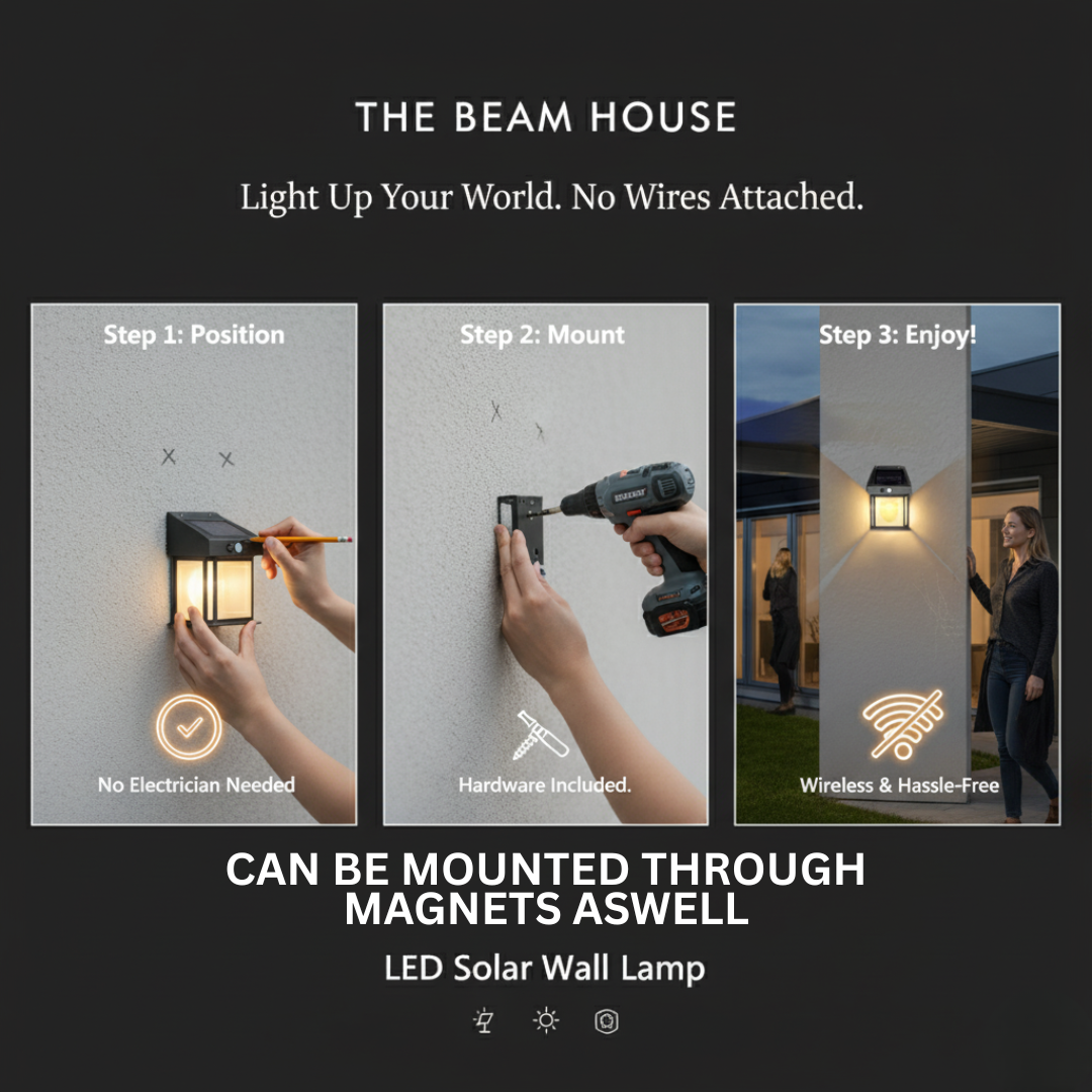 LED Solar Wall Lamp | Outdoor