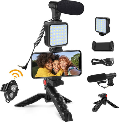 4 in 1 Smartphone & Camera Vlogging Kit For Live Streaming