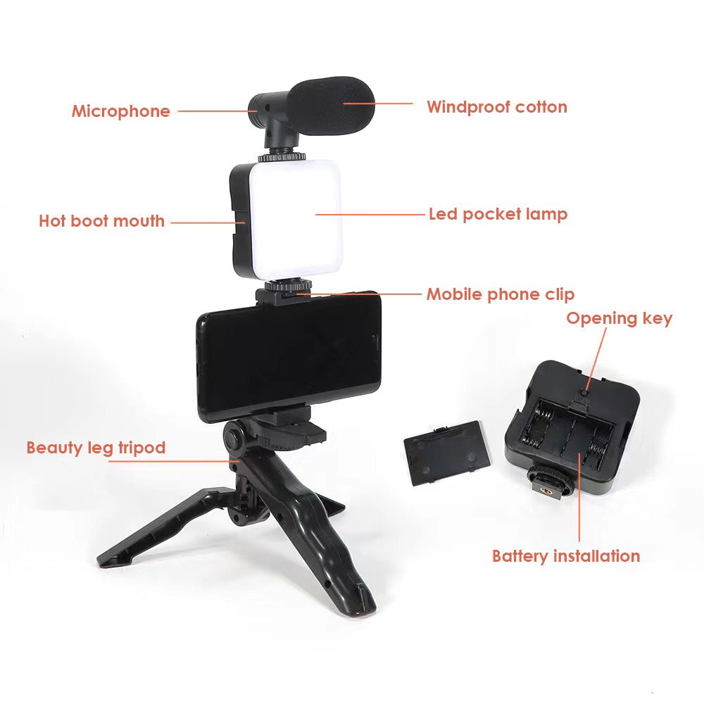 4 in 1 Smartphone & Camera Vlogging Kit For Live Streaming