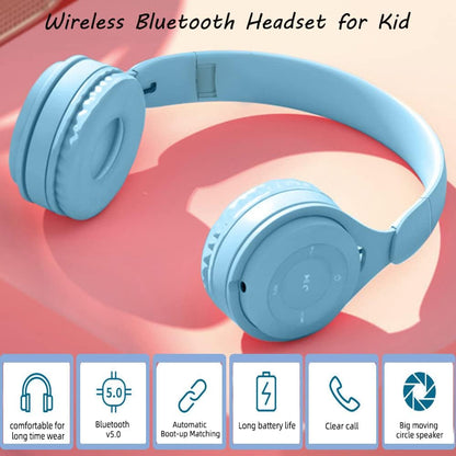 Wireless Bluetooth Headphones – Hi-Fi Stereo Sound, Foldable Headset with Mic