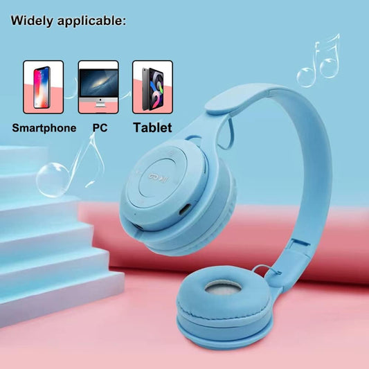Wireless Bluetooth Headphones – Hi-Fi Stereo Sound, Foldable Headset with Mic