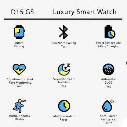 D15 GS Ladies Smartwatch & Jewelry Luxury Gift Set 8 in 1